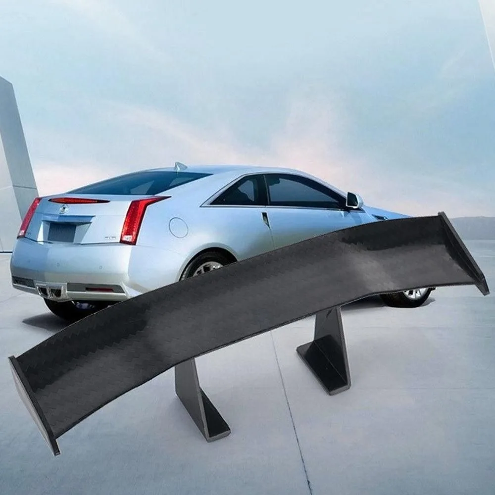 Auto Accessories Carbon Look Car Rear Spoiler GT Style No Punching Mini Wings ABS Tail Wing