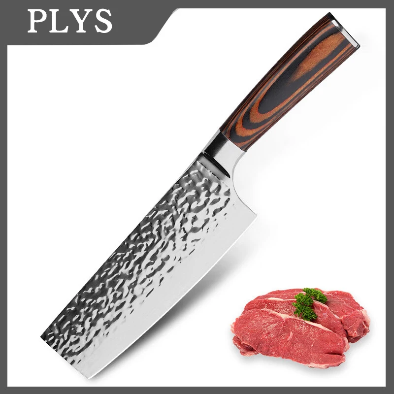 PLYS Forged Slicing Knife Stainless Steel Sharp Cutting Meat and Vegetables Kitchen Knife Household Ladies Cooking Knife