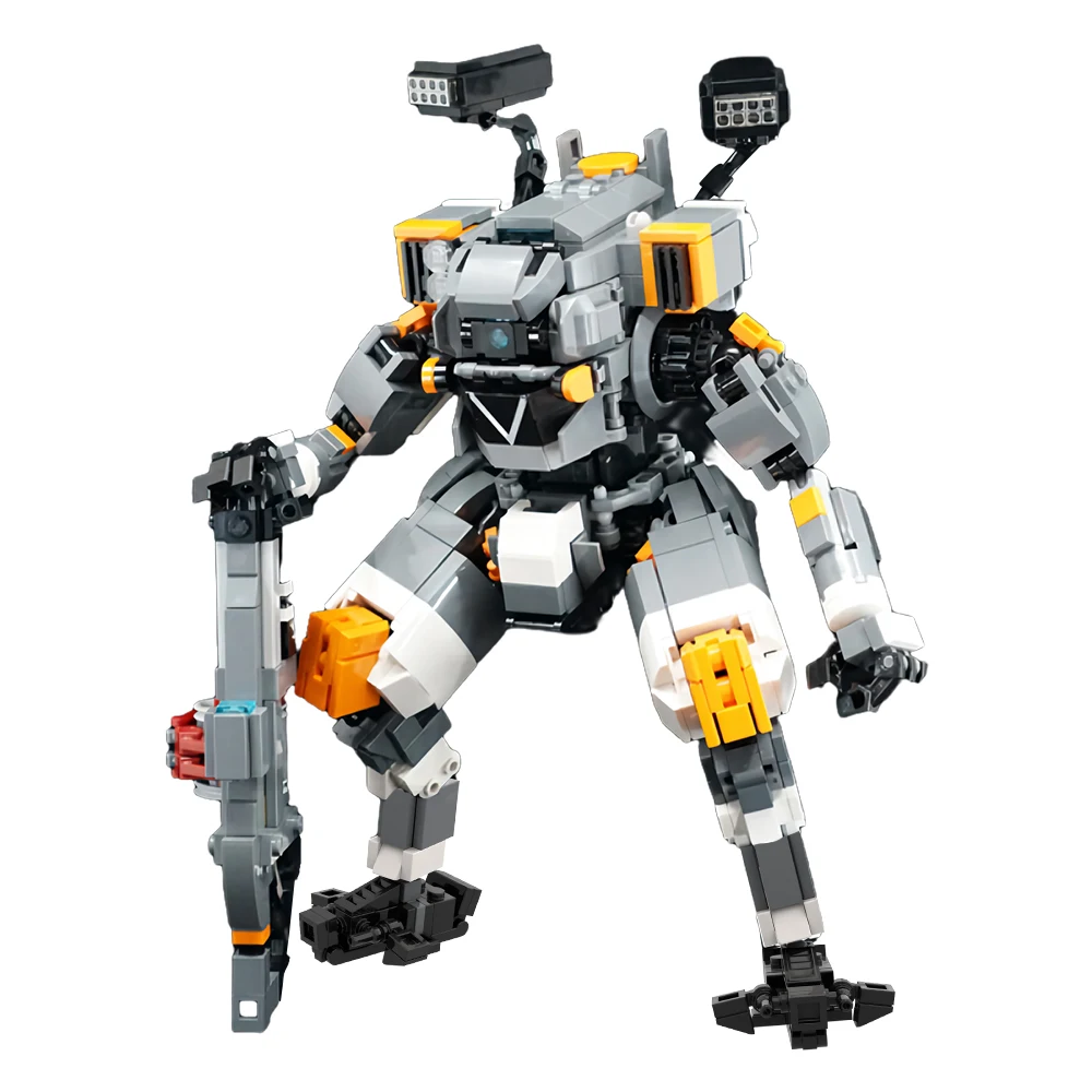 BuildMOC Mecha Titanfallss Vanguard-Class Titan FS-1041 Building Blocks Game Character BLEACHed Figures Bricks Kids Toy Gift