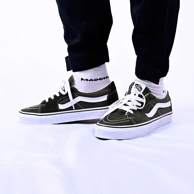 Zdjęcie 7: Vans SK8 Low DARK GREEN Buty do skateboardingu z niską cholewką Unisex Grass Green