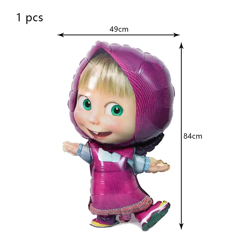Niedliches Mädchen-Geburtstagsparty-Dekorationsset mit Bärenmotiv: Teller, Becher, Servietten, Ballons für Kinder, Babyparty-Zubehör, Geschenkideen – Detail 22