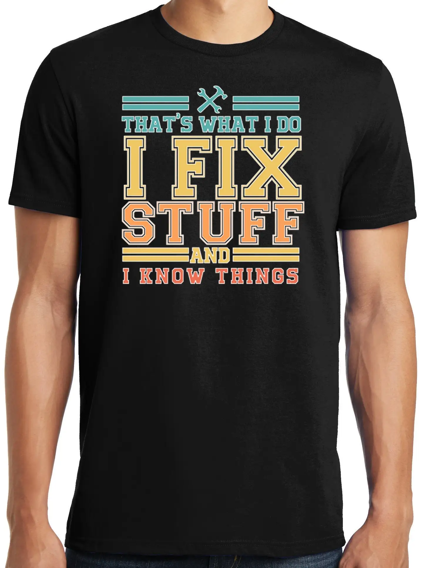 Big Guys Rule Funny and Tall King I Fix Things Know Stuff T Shirt