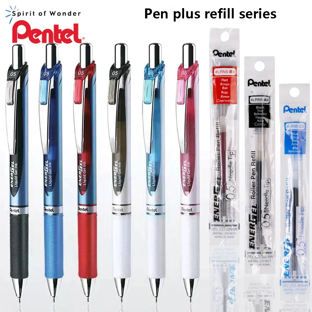 

6/12Pcs Japan Pentel BLN75 Neutral Pen Plus Refill Smooth and Quick-drying 0.5mm Water-based Business Office Energel Stationery