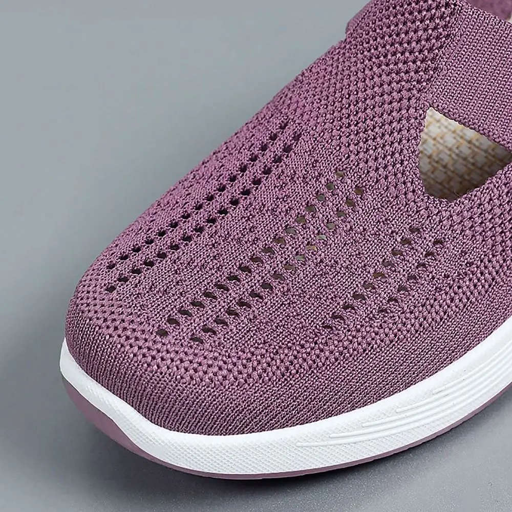

Mesh Design Women's Slippers Soft Sole Anti-slip Versatile Casual Shoes Breathable Toe Lightweight Breathable Toe Cap Slippers