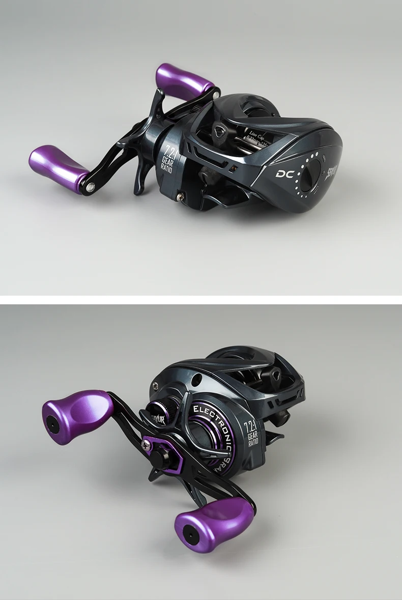 Leydun SEAYUR DC Angelrolle, digitale Steuerung, Weitwurf, 7,2:1 6+1BB, maximale Zugkraft, 4,5 kg, Frischsalzwasserrolle, Baitcasting-Angelspule – Detail 10