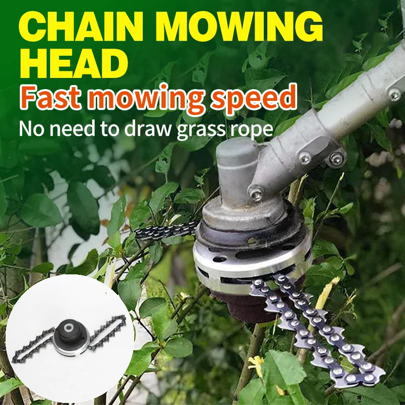 Chain Trimming Head Garden Accessories Tools Brushhead Grass Trimmer Accessories Tool Parts