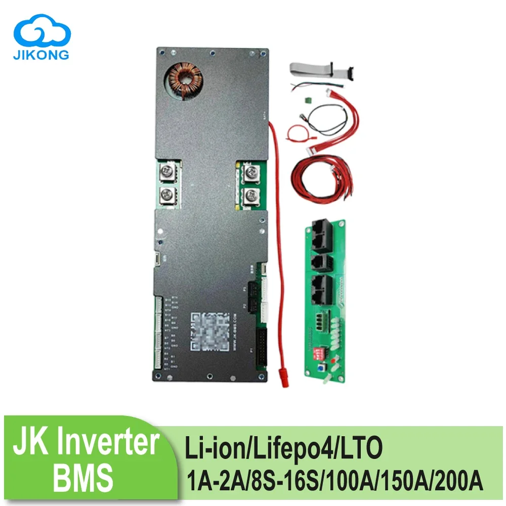 

JK Inverter BMS PB-2A16S20P 8S-16S Smart BMS 100A 150A 200A New Energy BMS Storage Lifepo4 Li-ion LTO 1A 2A Active Balance