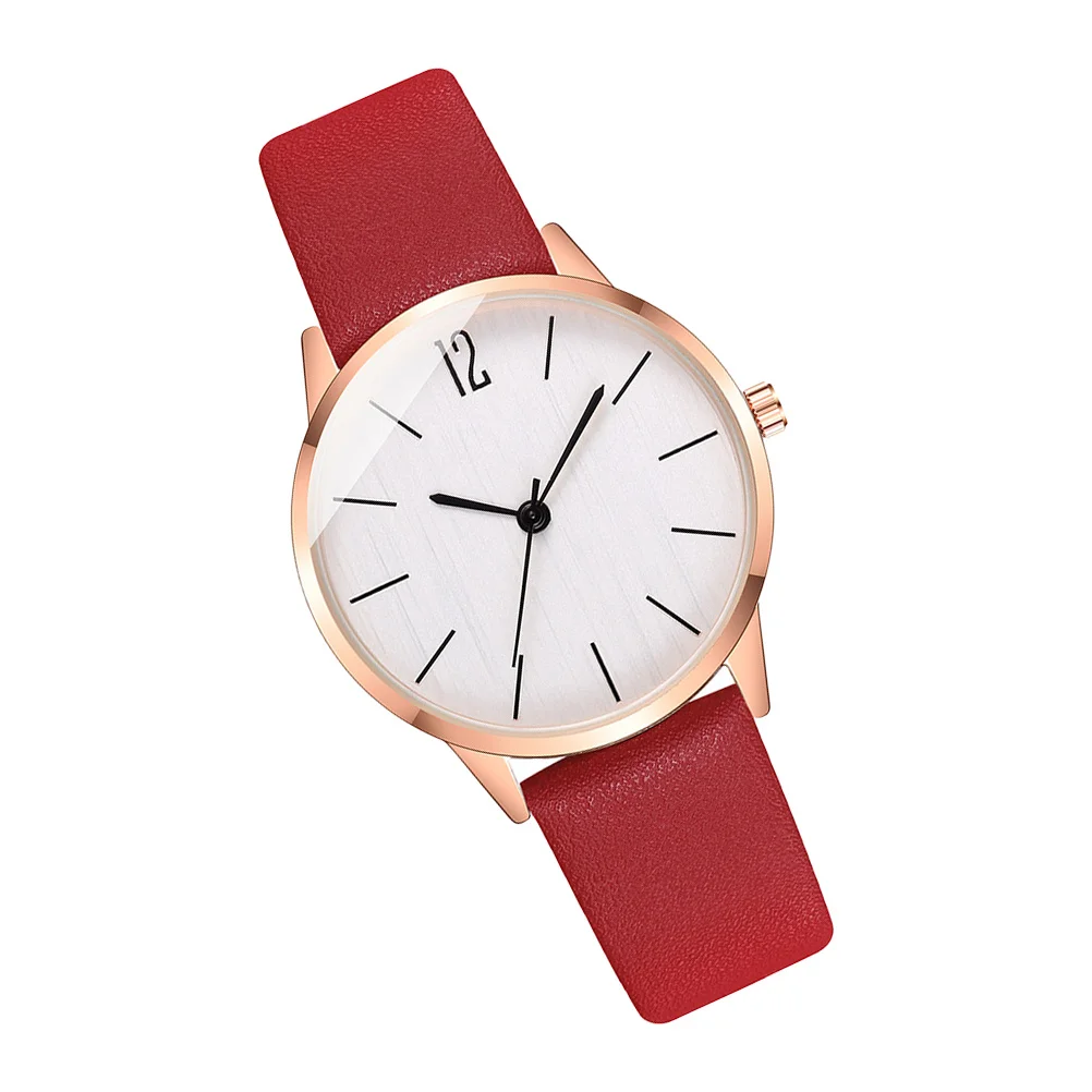 

PU Quartz Watch Women Casual Wristwatch Fashion Student Style Breathable Strap Durable Quartz Movement