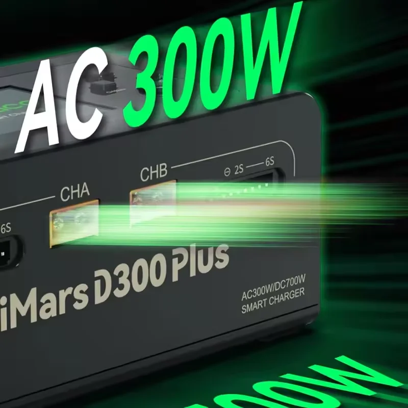 ACE Gens IMARS DUAL Lithium Battery D300 plus Dual Channel Intelligent Balanced Charger 200 300W