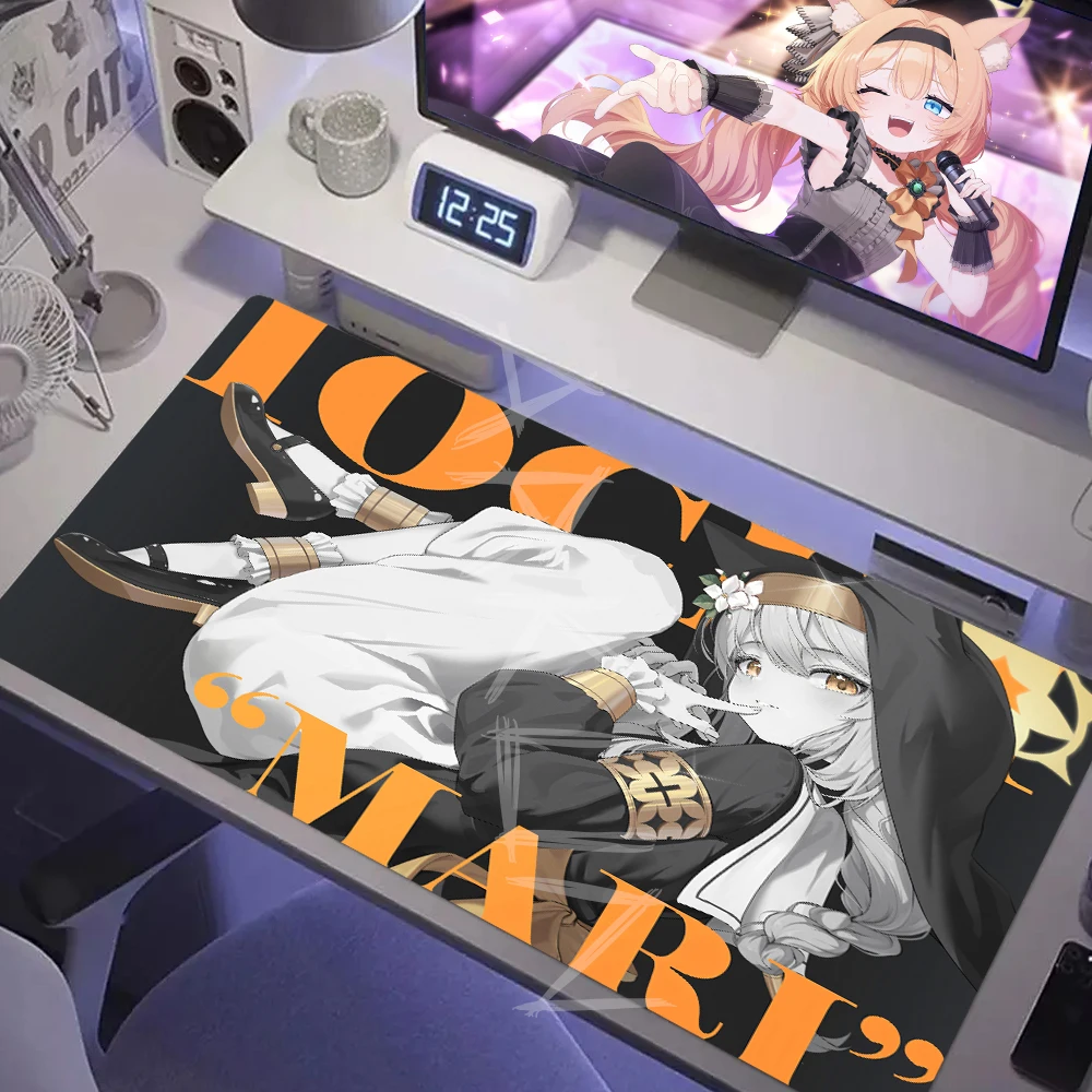 

Kawaii Hot Girl Iochi Mari Fashion Blue Archive Gaming Mouse Pad Computer Keyboard Table Mat Company Laptop Desk Accessory Pc