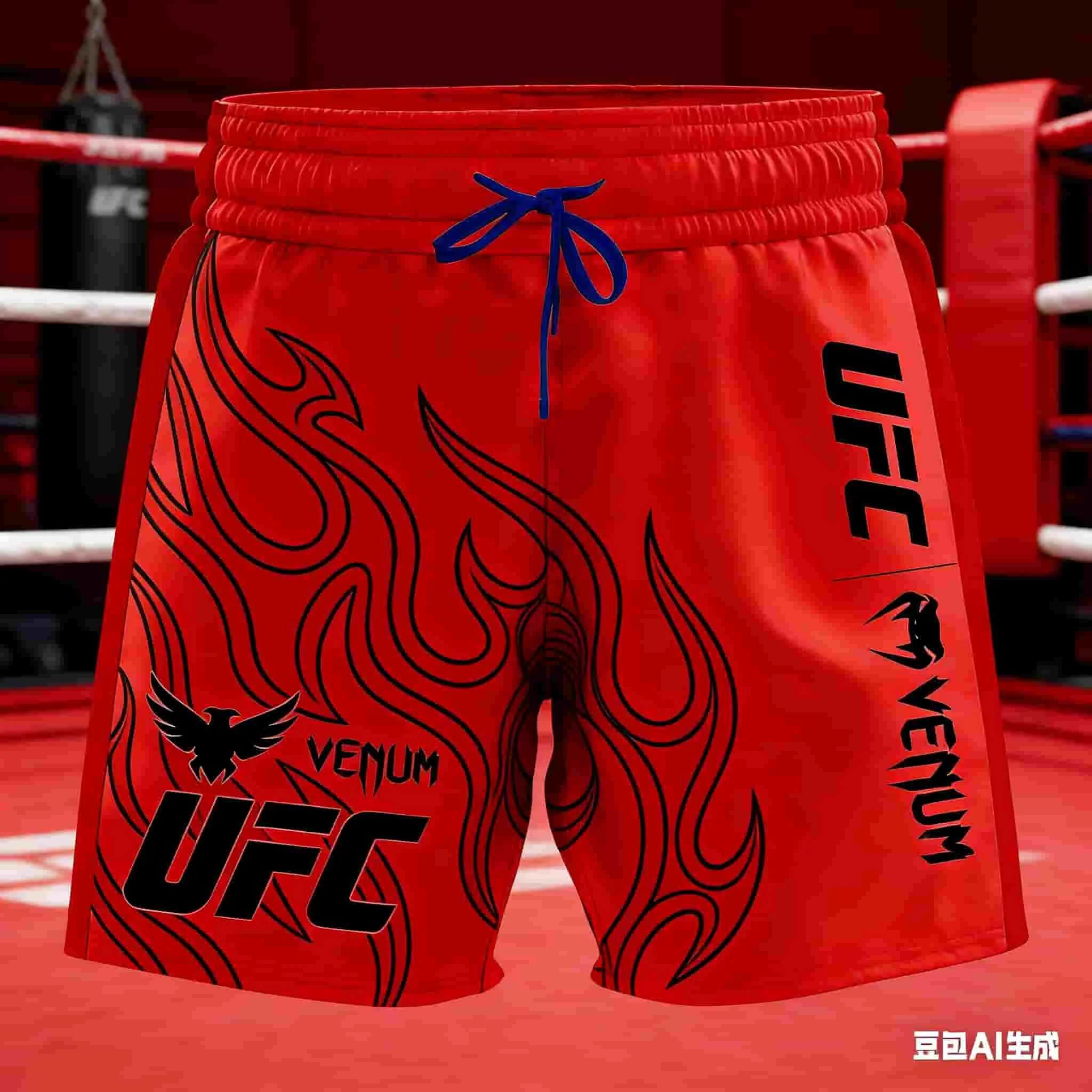 

Мужские спортивные шорты с принтом UFC, быстросохнущие, двухслойные, дышащие, для тенниса и тренировок