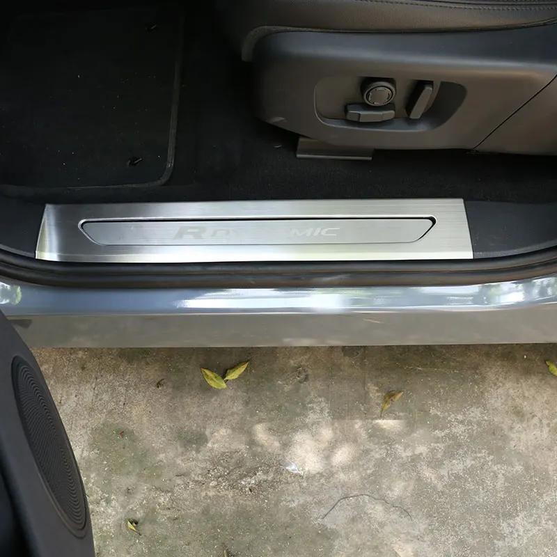 For land rover Range Rover Evoque 19-23 Stainless Steel Silver Car Inside Door Sill Panel Scuff Plate Trim Cover Car Accessories