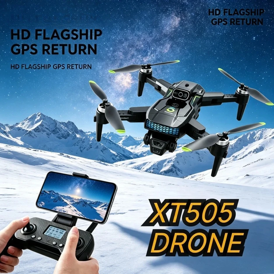 Xt505 Rc Drone - Original XT505 Foldable GPS Drone 8K