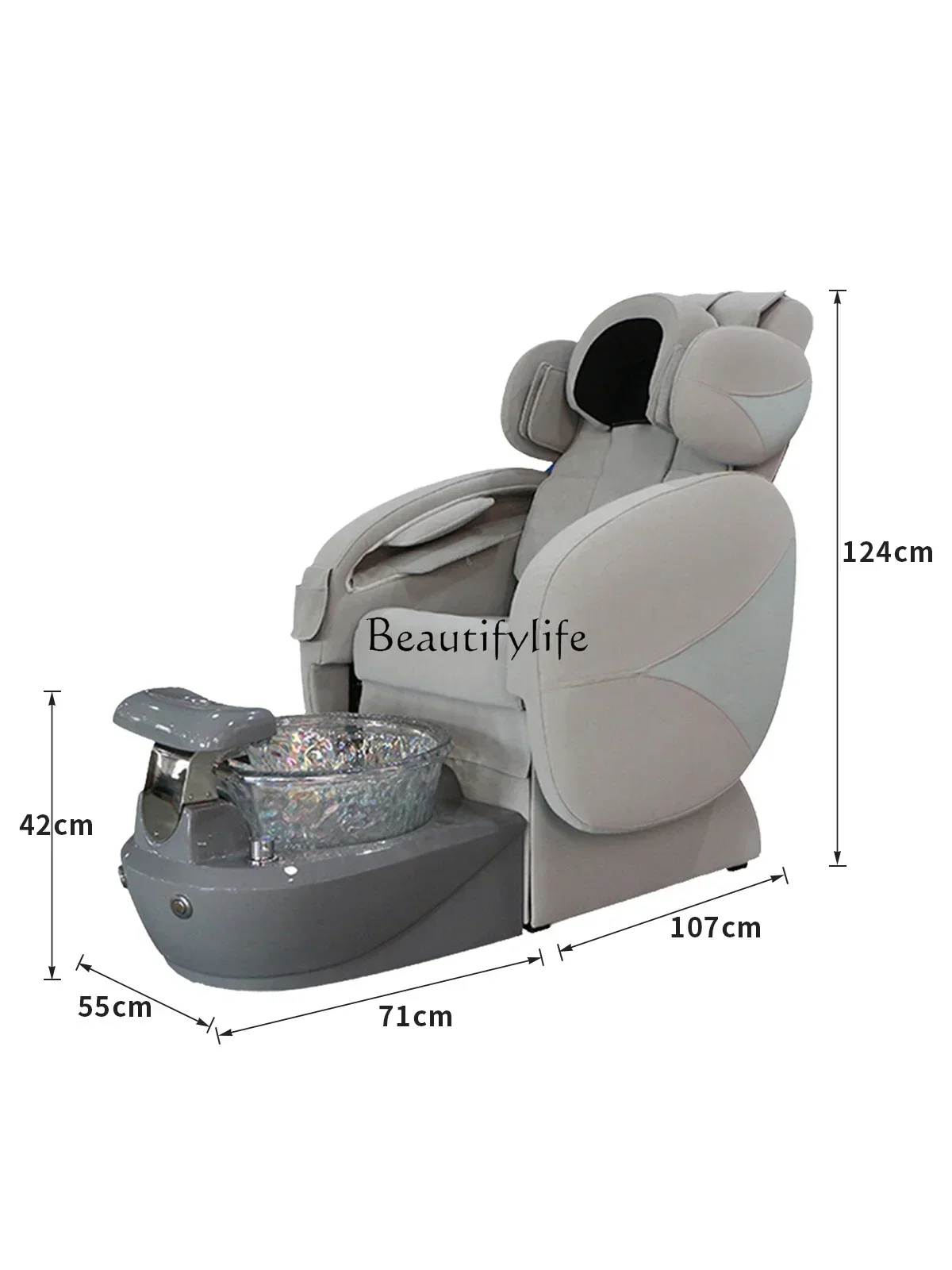 Electric Remote Control Massage Spa Sofa Adjustable Push-Pull Multifunctional Foot Massage Chair