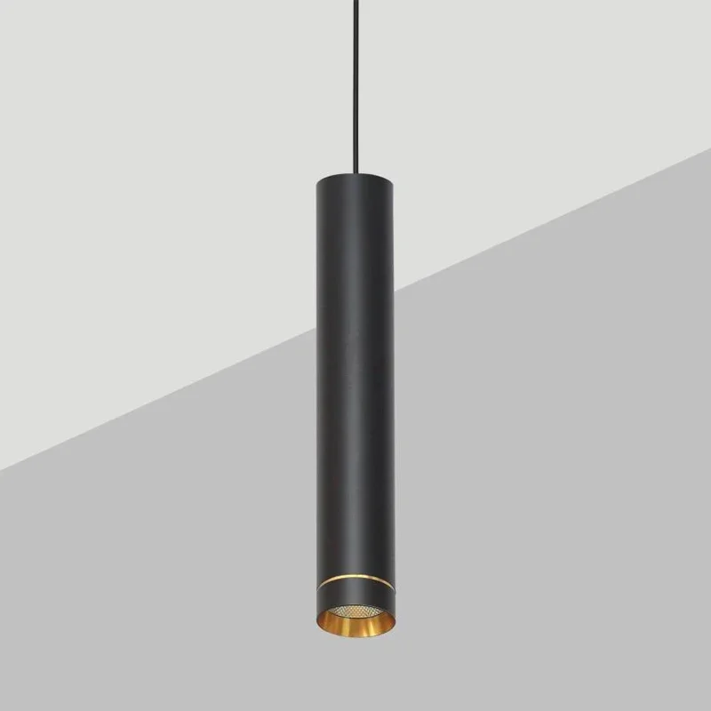 

Светодиодный длинный цилиндрический светильник для ресторана в скандинавском стиле, персонализированный подвесной светильник с одной головкой на стойке регистрации