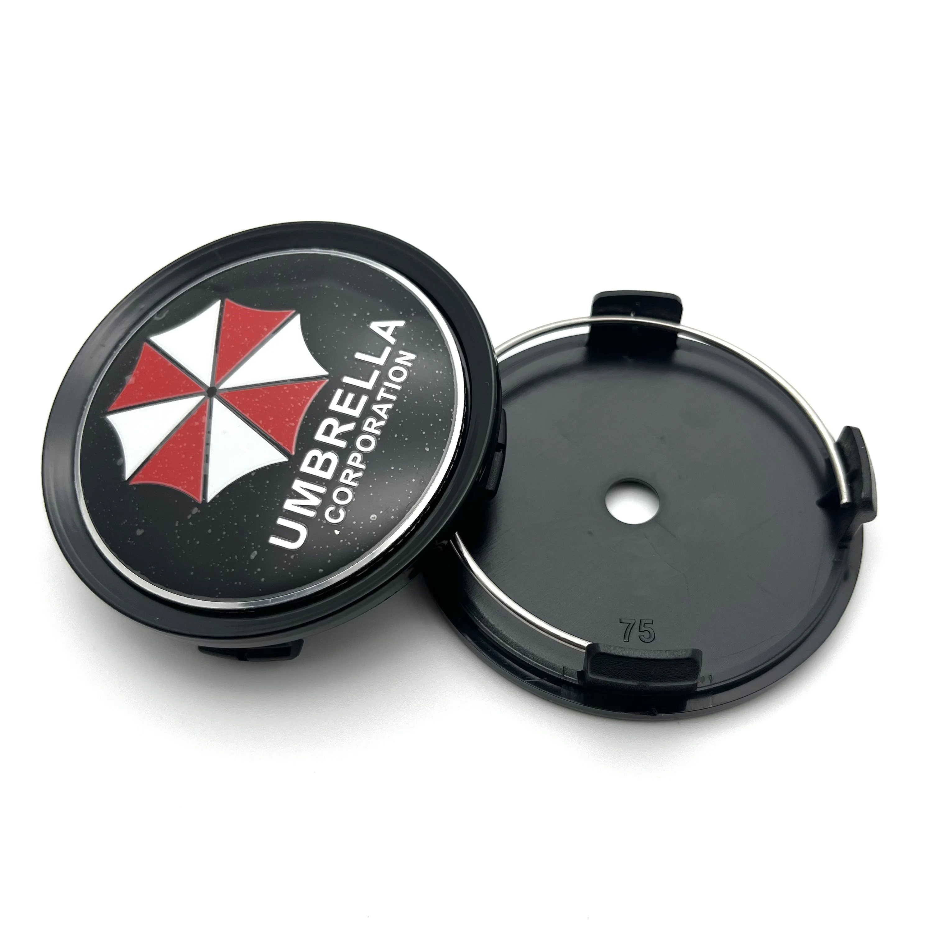 

4pcs/Set 75mm UMBRELLA logo Car Wheel Center hub Cap Badge dust-proof covers emblem sticker car Styling