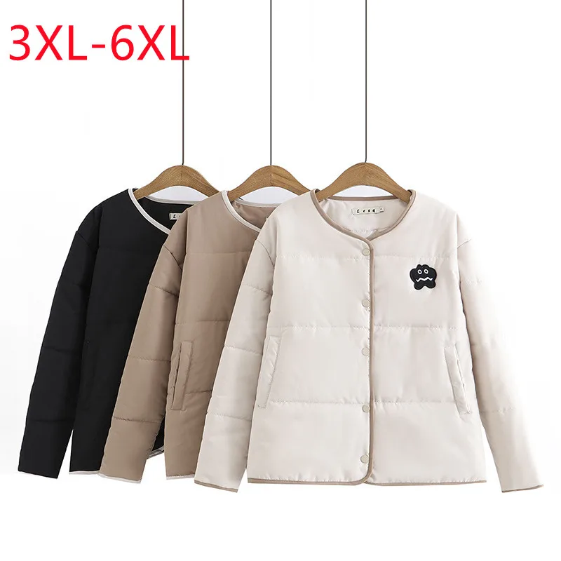 

New 2022 Ladies Winter Plus Size Tops For Women Large Size Long Sleeve O-neck black Coat 3XL 4XL 5XL 6XL