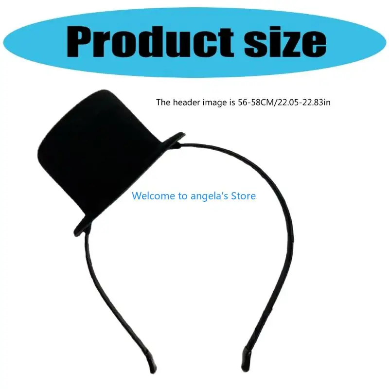 X4YC 성인 미니 탑 모자 머리띠 매혹적인 차 파티 헤드 피스 여성용 개츠비 파티 의상 액세서리 탑 모자 헤드 피스