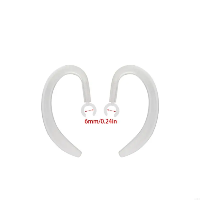 

G6DD Earhooks Ear Hook Silicone Protect Case Anti-Lost Clamp Holder Retractable 2pcs