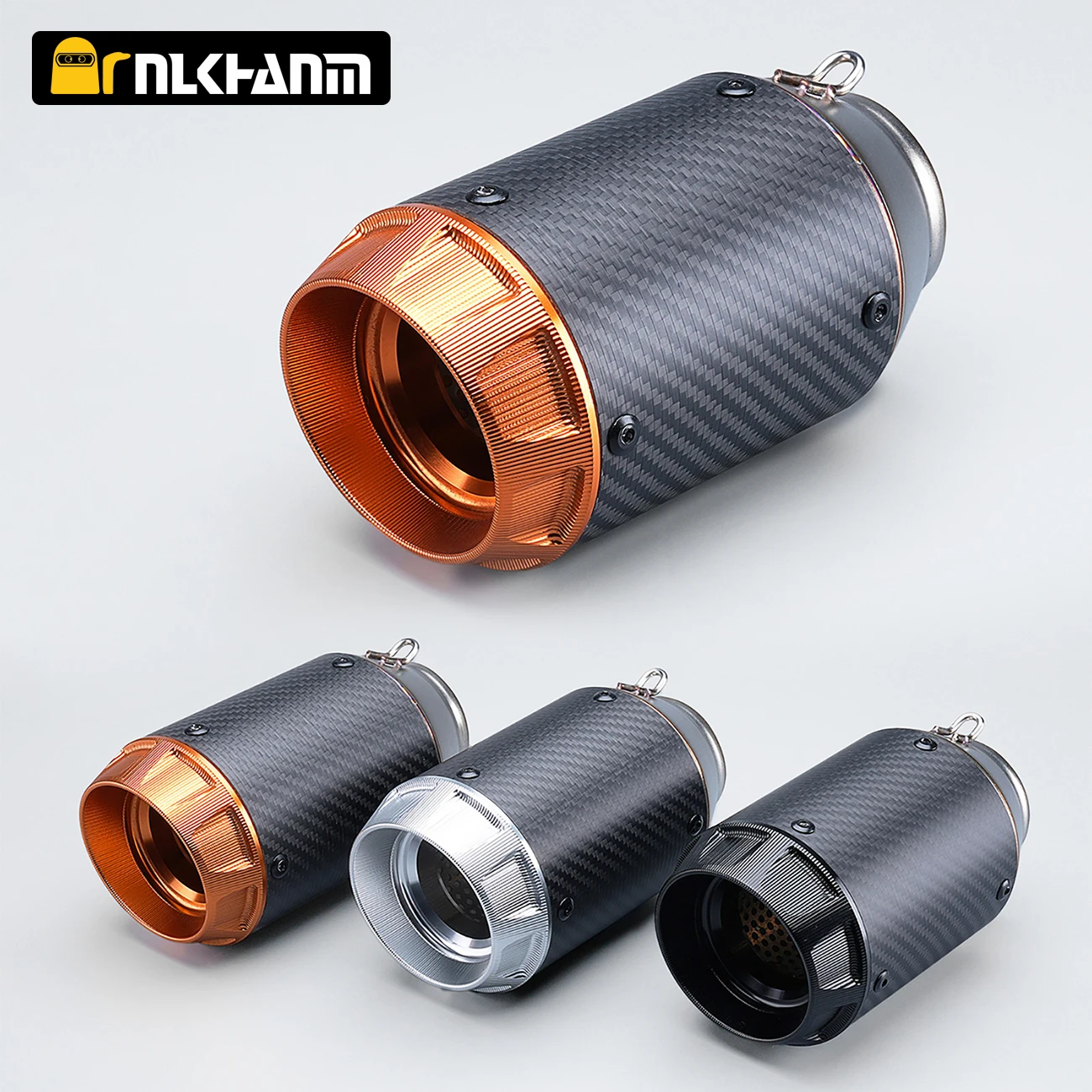 

Modified universal AR exhaust pipe For AustinRacing Z900 Z1000 ninja400 CBR500 R6 carbon fiber exhaust muffler for motorcycle