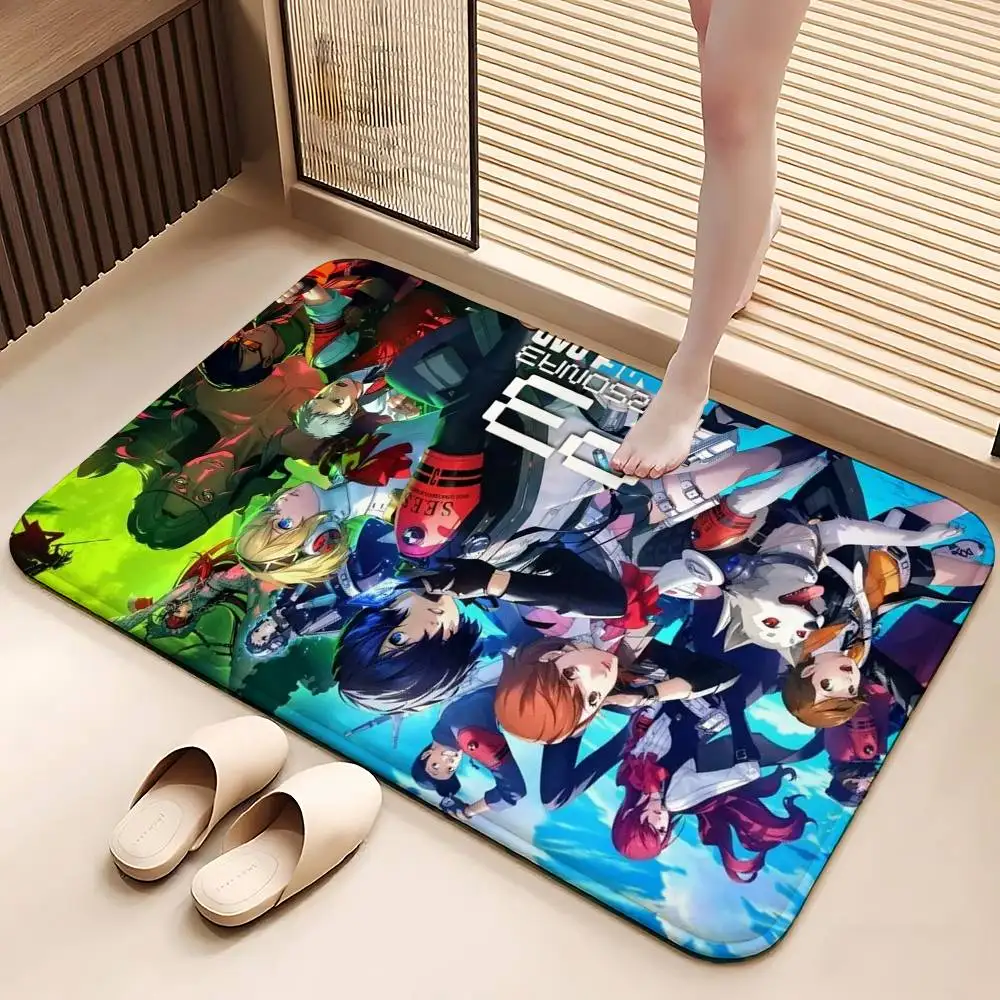 Reload Persona 3 Reload Carpet Bathroom Anti-slip Mat Door Mat Home Decoration Mat Entrance Door Mat Scratch-resistant Door Mat