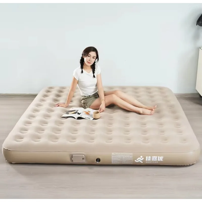 King Size 3 Persons Inflatable air Mattress air Bed with External Electric Pump