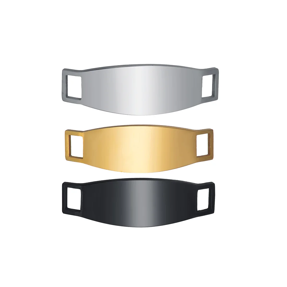 5 Stück/Set, Edelstahl, beidseitig polierte Verbindungsstücke für die Schmuckherstellung, unbeschichtete Stäbe, zum Handprägen, zum Gravieren, für DIY-Arbeiten, zum Herstellen von Armbändern. – Detail 2