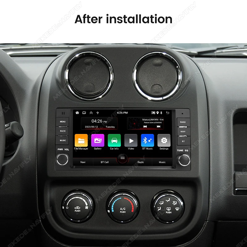 MEKEDE 7” android 15 car radio For JEEP Grand Cherokee Liberty Wrangler Chrysler carplay Android Auto 2+64G Host unit 2 Din GPS