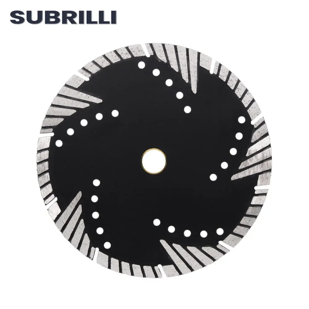 SUBRILLI 8 "200 مللي متر شفرة قطع الماس للحجر واقية الأسنان توربو متعددة الأغراض الماس شفرة المنشار عجلة أربور 22.23 مللي متر