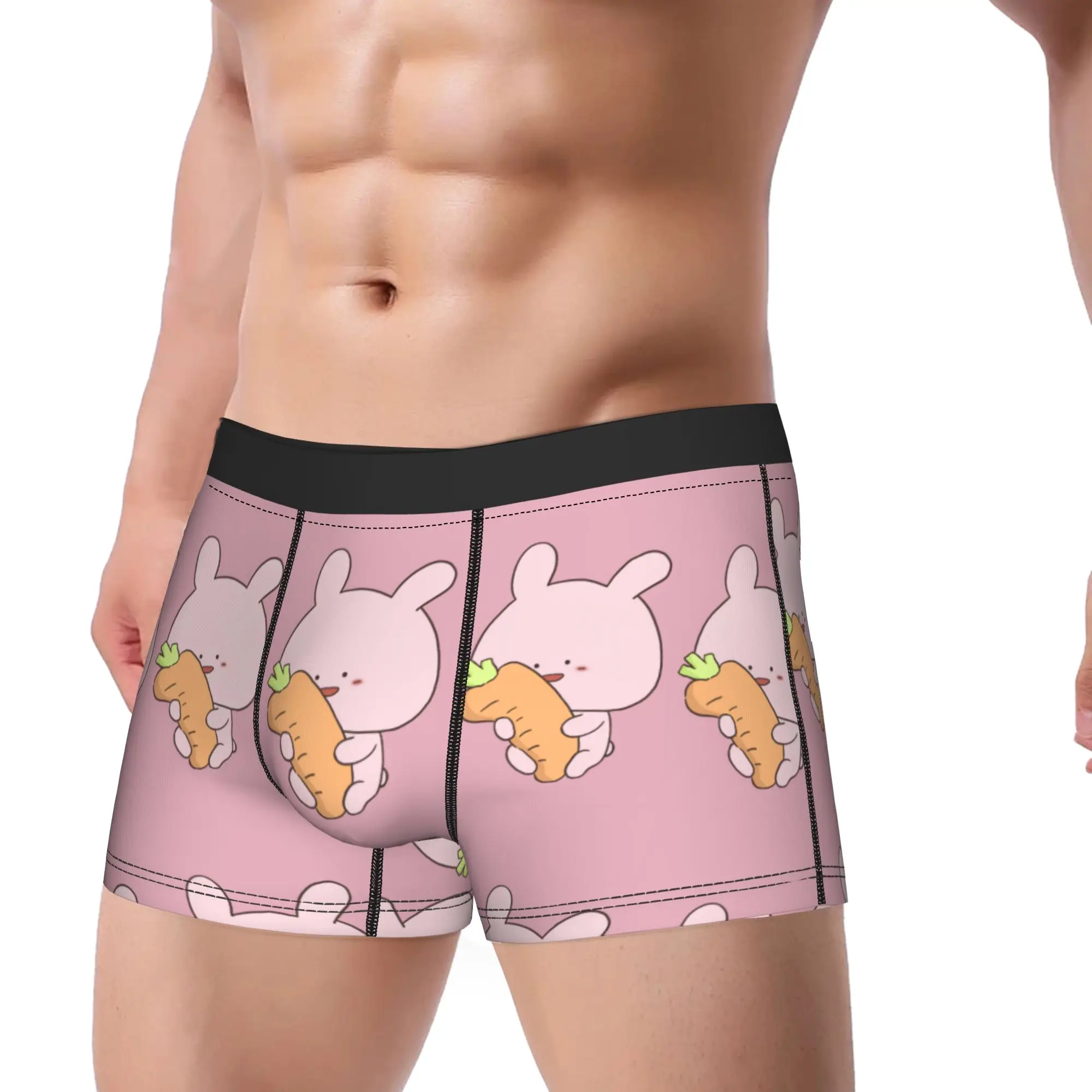 

A-Asamimichaan Underwear Men Underpants Custom Breathable Trunk Hot Sale Boxer Brief Plus Size 2XL