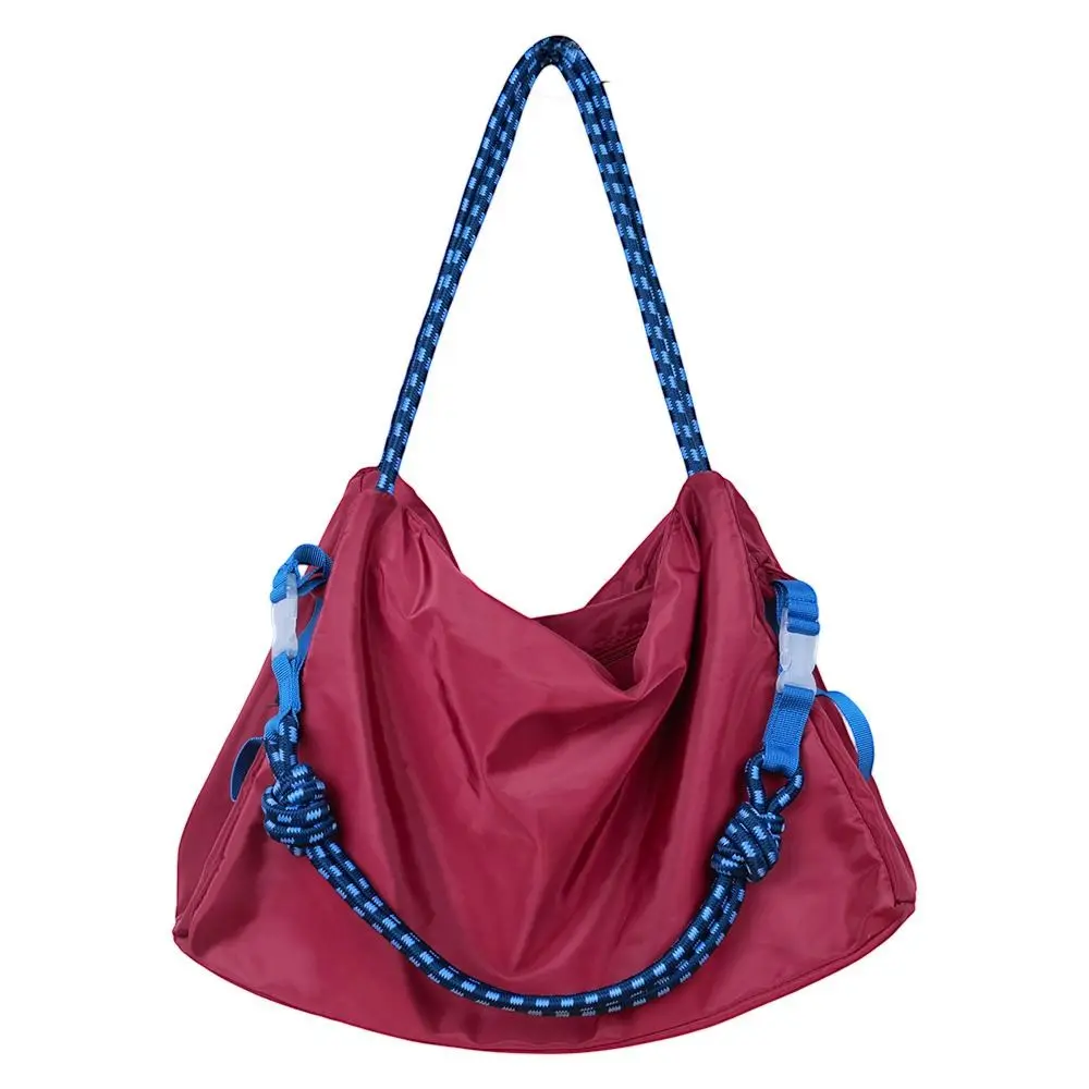 Durable Nylon Canvas Shoulder Bag Soft Large Capapcity Tote Bag Zipper Close Waterproof Crossbody Bag Women Bag