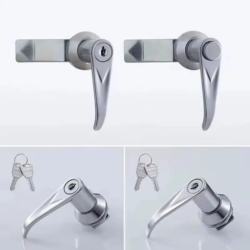 5PCS Zinc Alloy Industrial Handle Locks Machinery Equipment Lock Distribution Box Lock Control Electric Cabinet Door Handle Lock