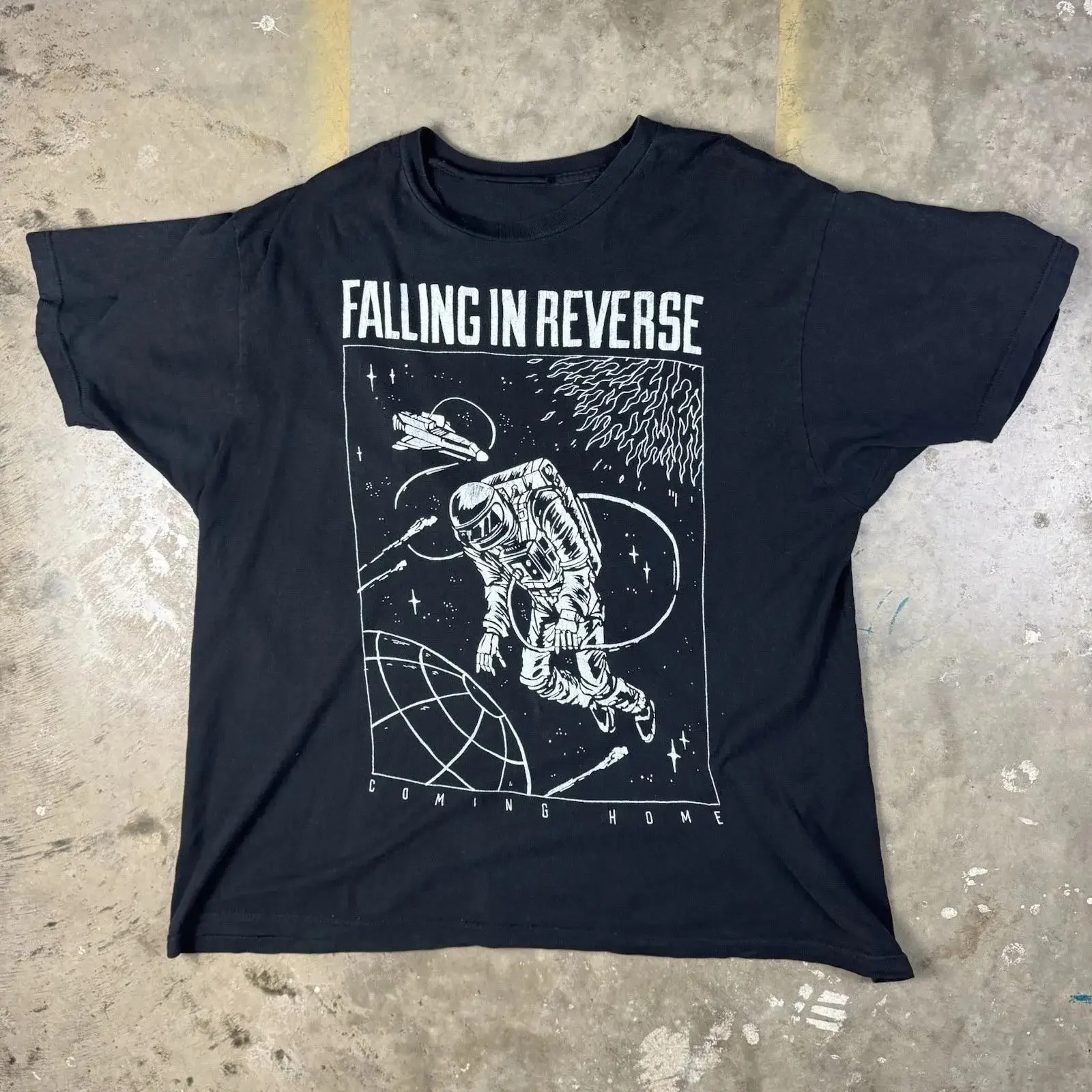 Falling In Reverse T Shirt Size XL Metalcore Post Hardcore Punk Ronnie Randke vintage Washed Comfortable Stretched Soft fashion