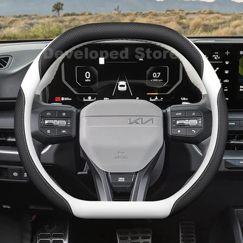 Car Steering Wheel Cover For Kia Stonic GT Line Sportage 2025 2026 double D-type Auto Steering Wheel Kia Sportage Accessories