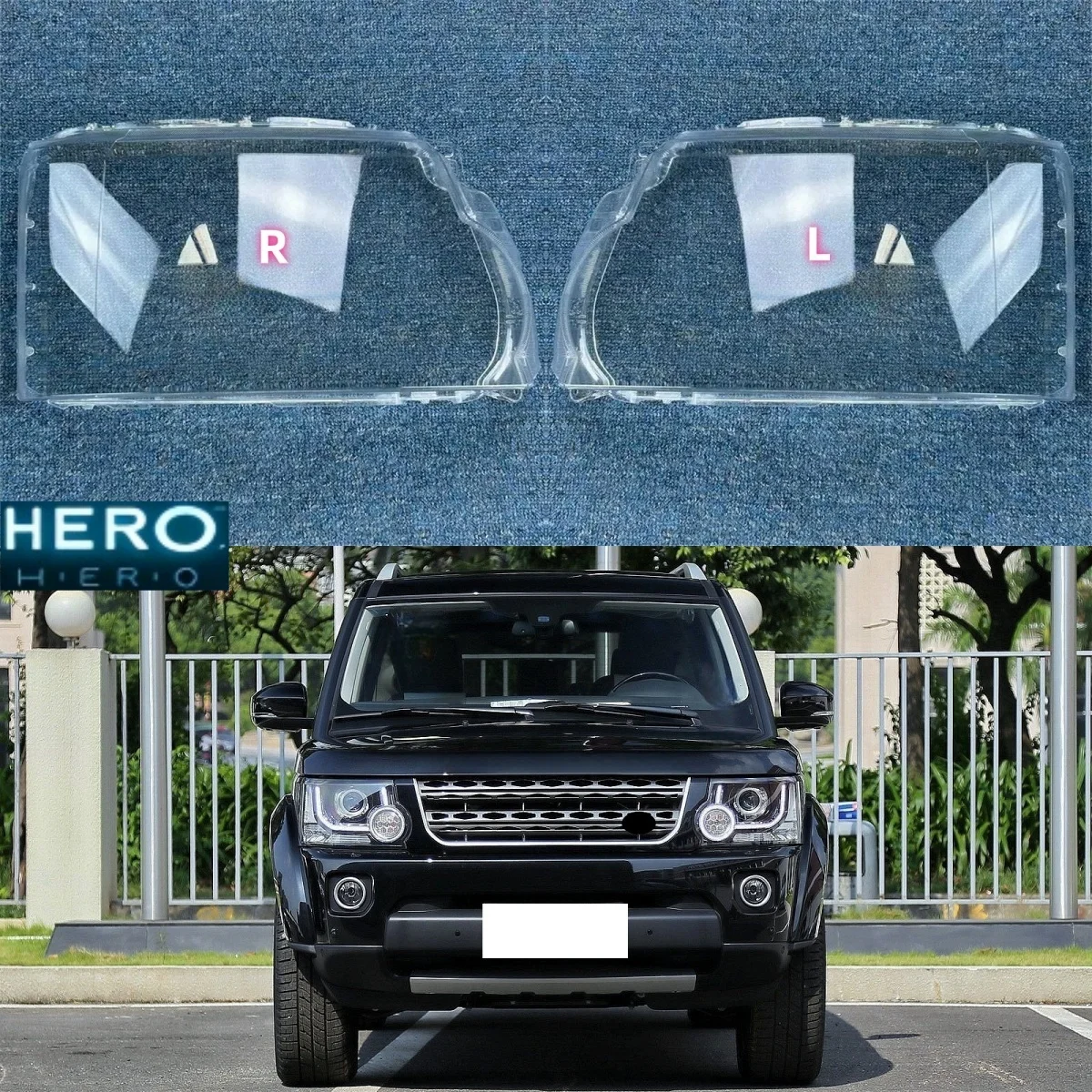 For Land Rover Discovery 4 LR4 2014 2015 2016 2017 2018 Headlight Transparent Cover Lampshade Headlamp Shell Lens Plexiglass
