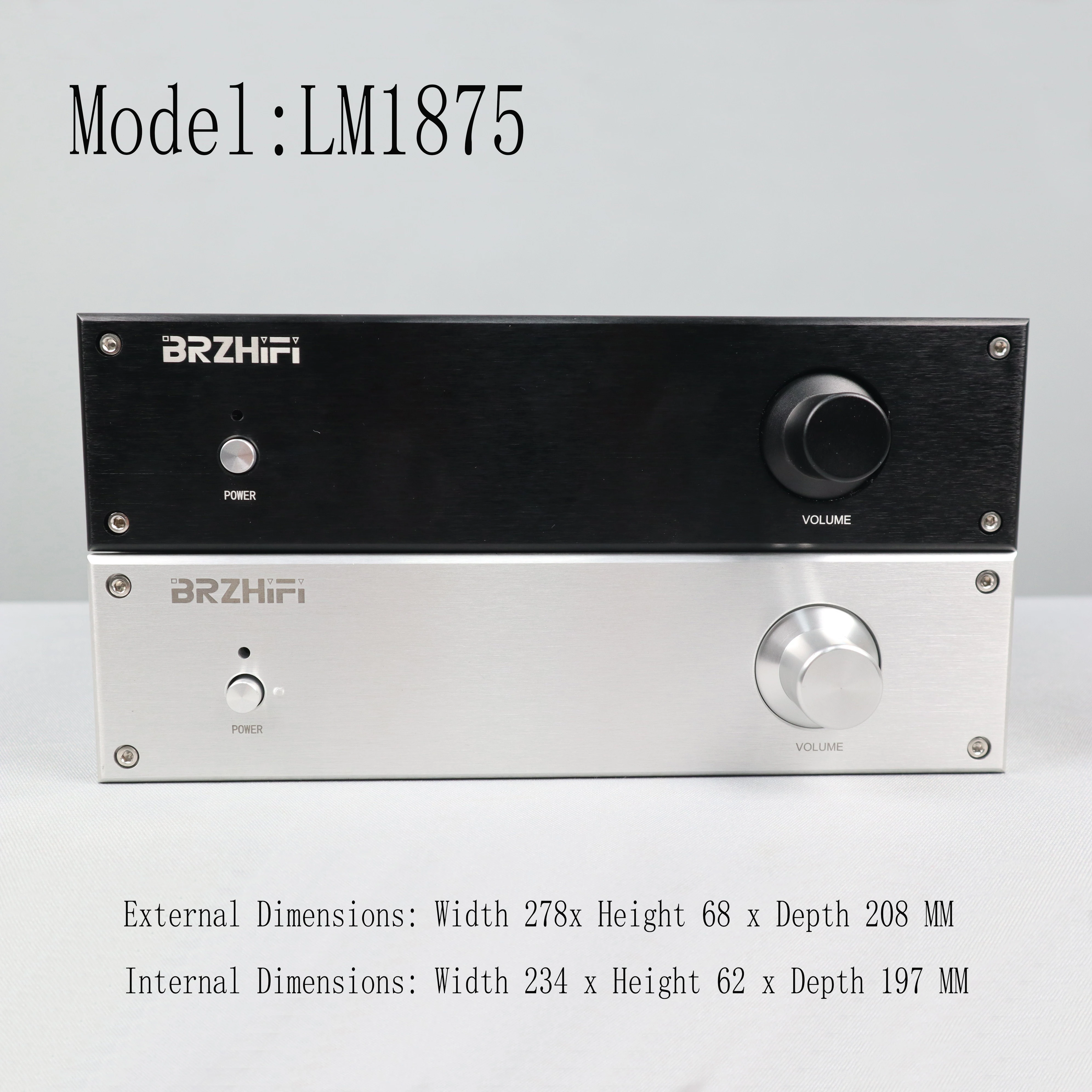 

Weiliang Audio Model LM1875 Class A Power Amplifier All-Aluminum Alloy Chassis Factory Direct DIY Aluminum Enclosures