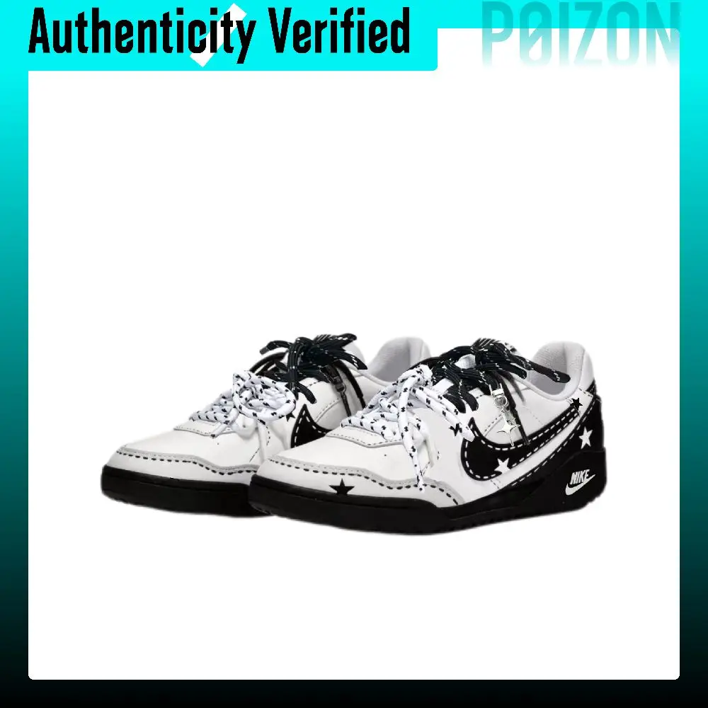 Nike Terra Manta Falling Galaxy, Star Island Creations Low top Skateboard Shoes Women's Black White HQ1940-100(Team2427-)