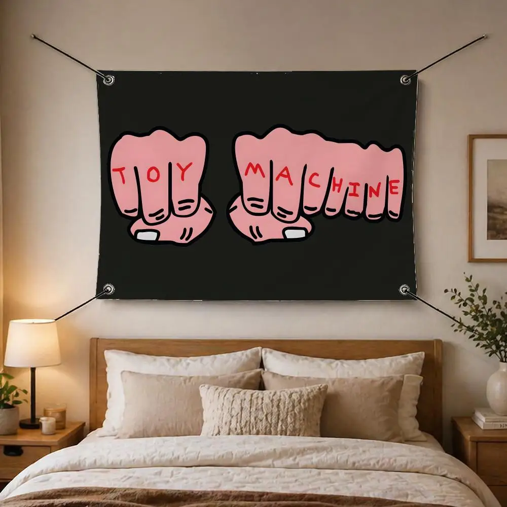 Brand T-Toy M-Machine Flags indoor outdoor flag,yard banner,4 grommets,waterproof,anti-wrinkle,art decor