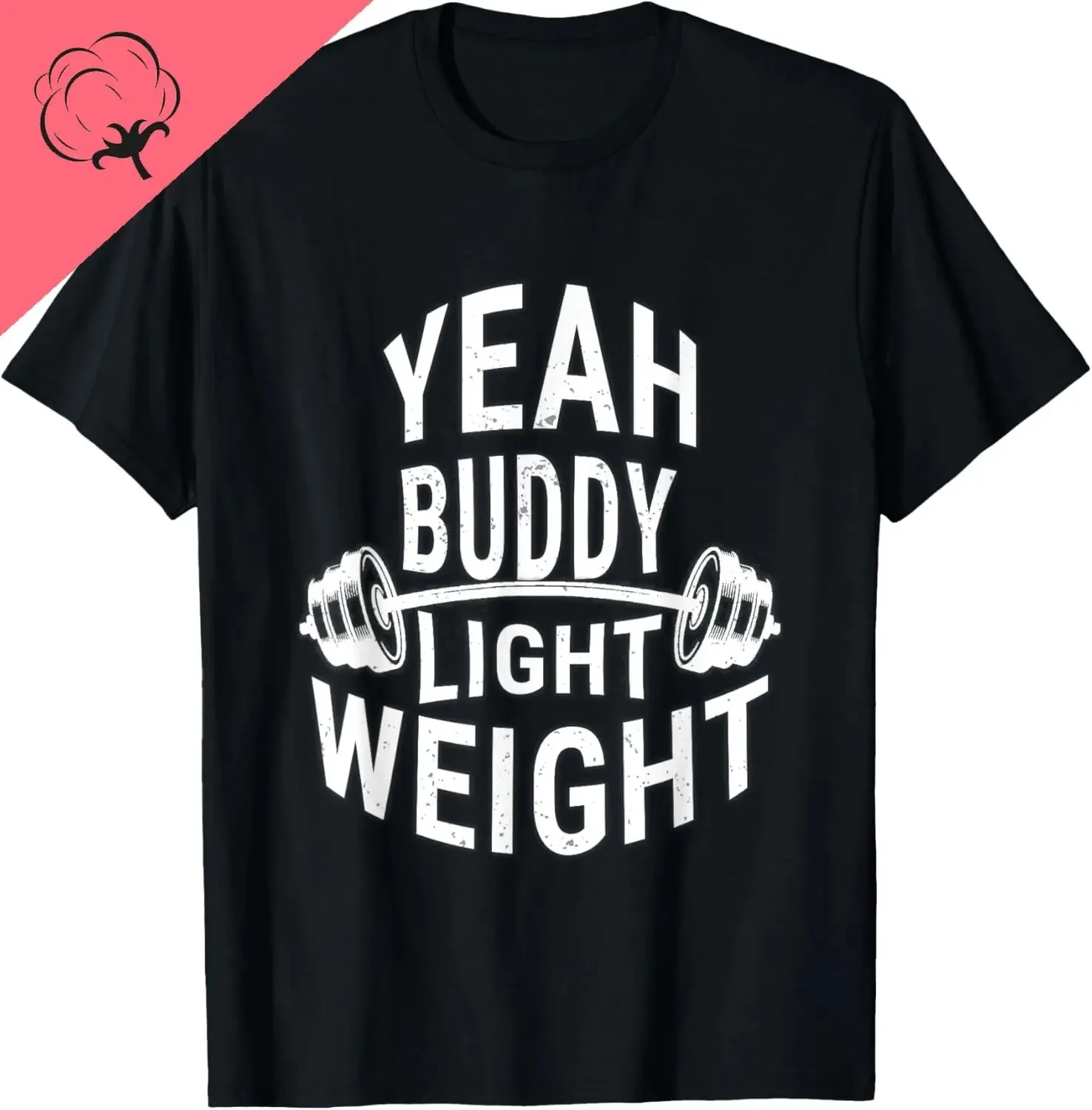 Ouais amigo leve treinamento halteres camiseta algodão personalizável gráfico t camisas roupas masculinas streetwear