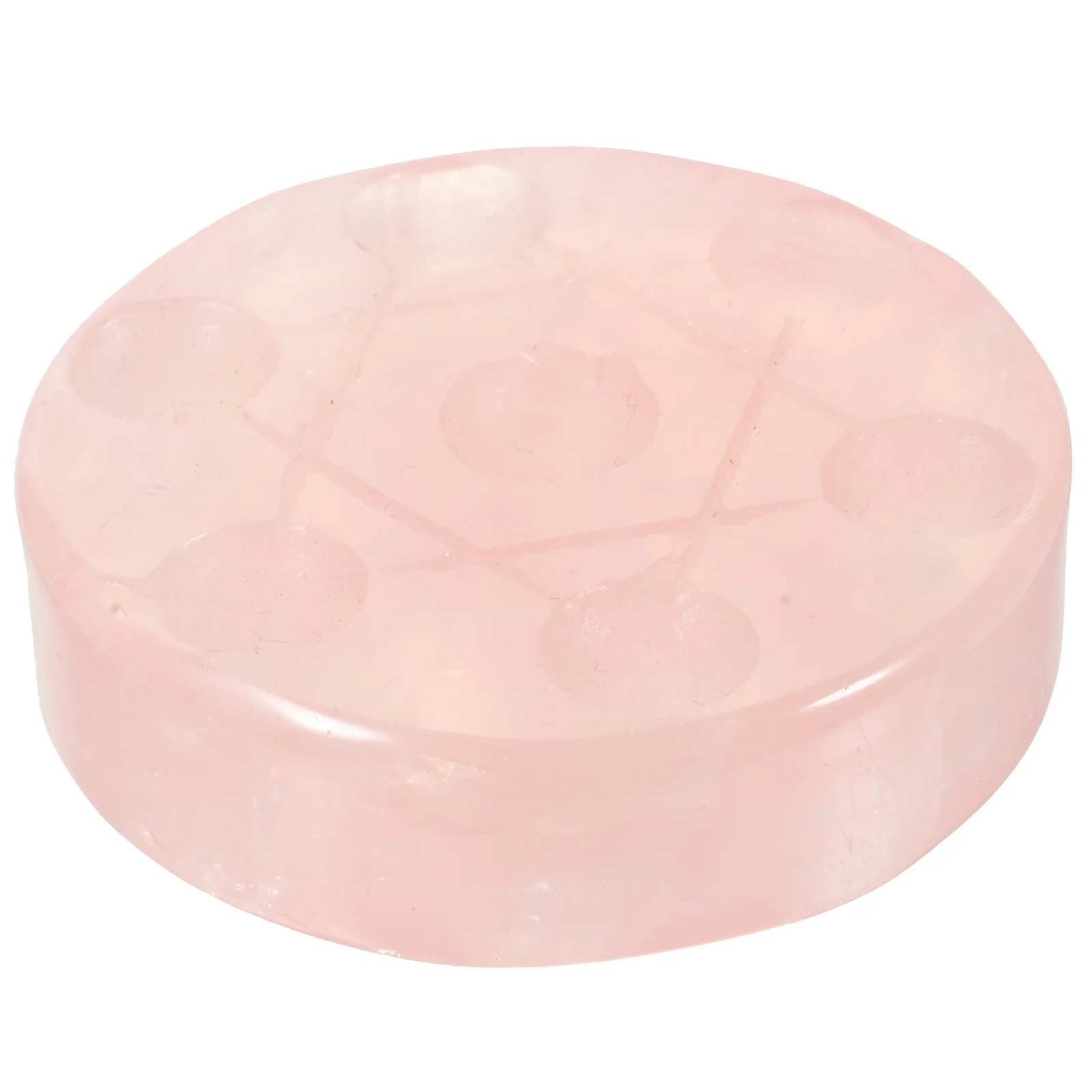 

Crystal Stone Display Stand Simple Design Tray Transparent Holder Seven-Star Array Pattern Tray Crystal Ball Stand