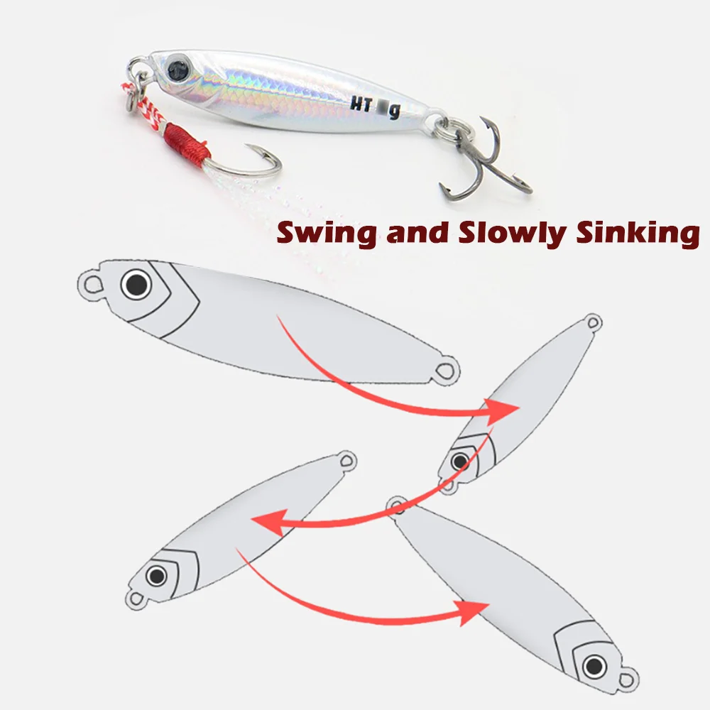 Jig Lure Jigging Fishing Lures 3g 5g Casting Swimbait For Small Fish Slowly Sinking Metal  Artificial Bait Pesca Fishing Tackle - view 5