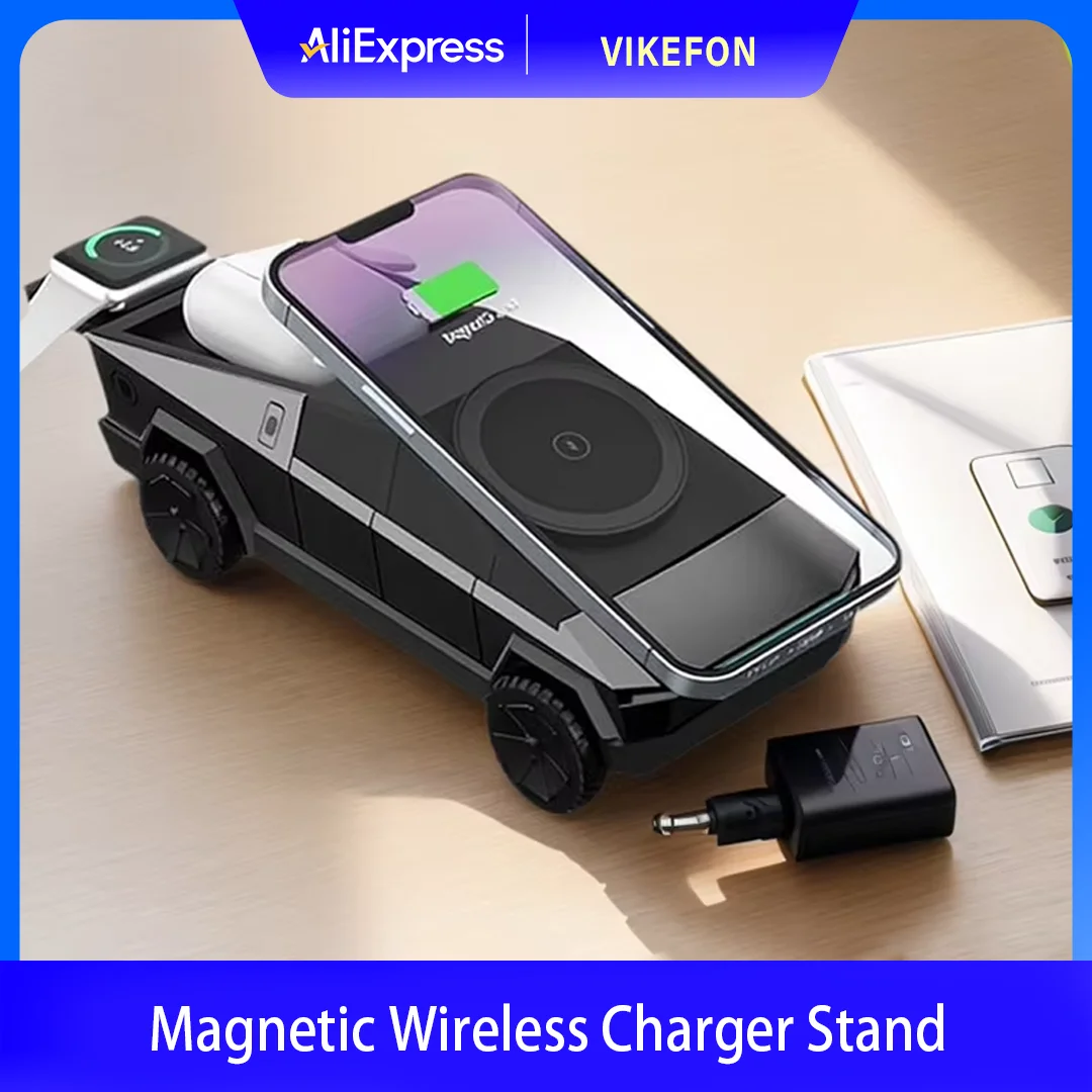 3-in-1-magnetic-fast-wireless-charger-desktop-cybertruck-phone-stand-for-iphone-17-16-pro-max-apple-samsung-watch-airpods-pro