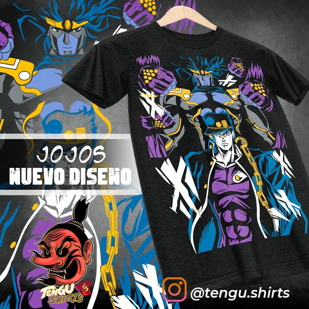 

Футболка Jojo's Bizarre Adventure Аниме Манга Джолин Джотаро рубашка всех размеров
