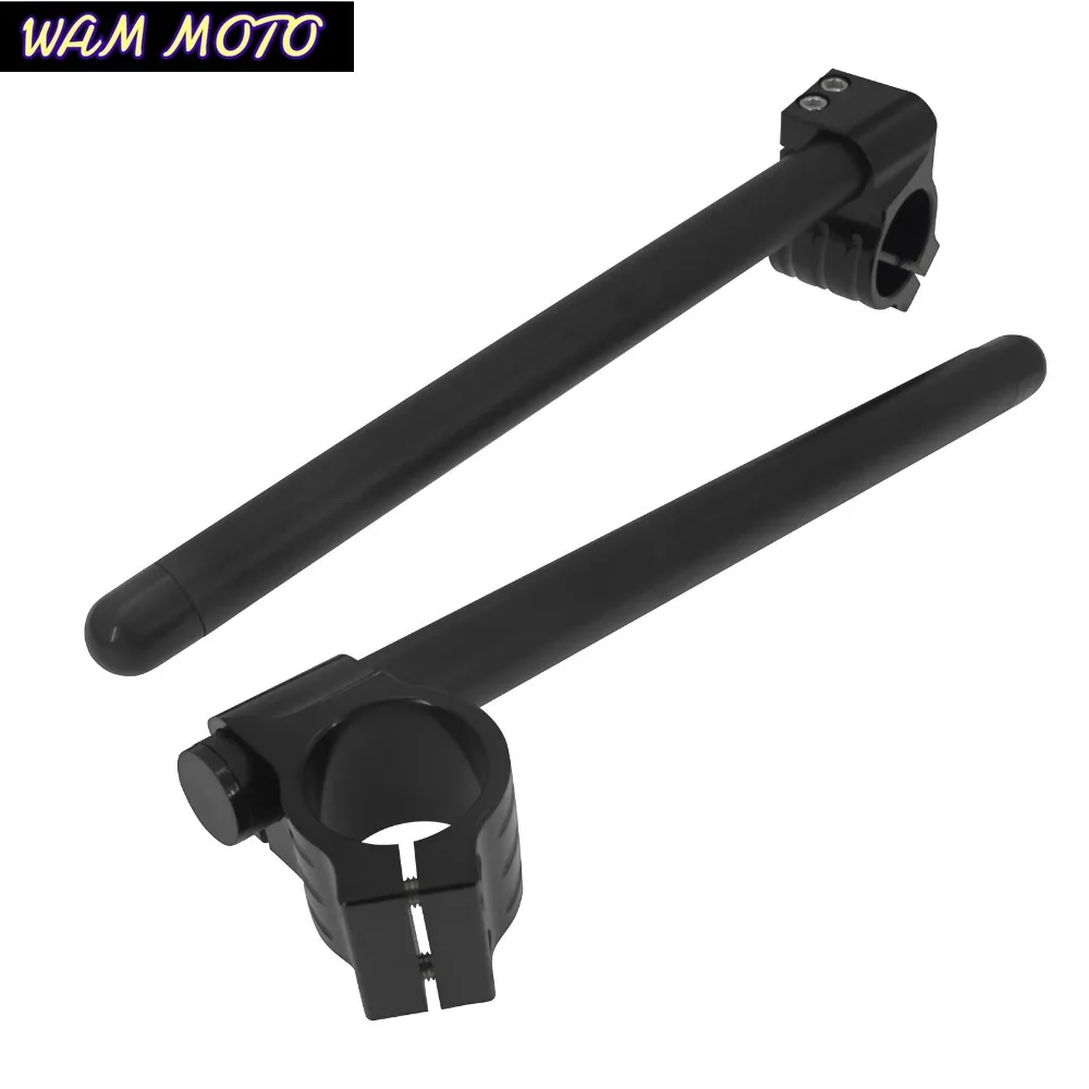 Universal Motorcycle Handle Bars Racing Adjustable Clip On Ons Fork Handlebars 31/32/33/35/36/37/39/41/45/48/50/51mm