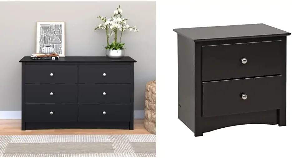 

Children's 6-Drawer Dresser (BDC-4829) and 2-Drawer Nightstand
