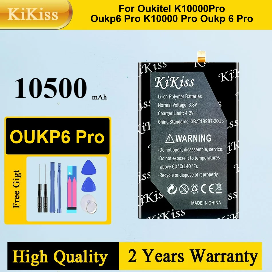 

Аккумулятор Kikiss 10500 мАч OUKP6 Pro для Oukitel K10000 OUKP 6