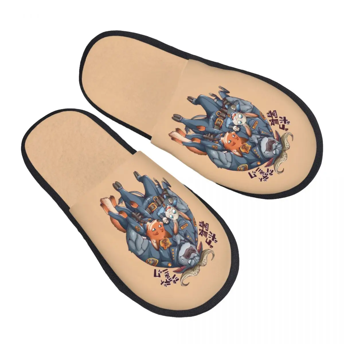 

Домашние тапочки Zootopia на заказ, женские мягкие тапочки без шнуровки из пены с эффектом памяти и героями мультфильмов, спа-тапочки