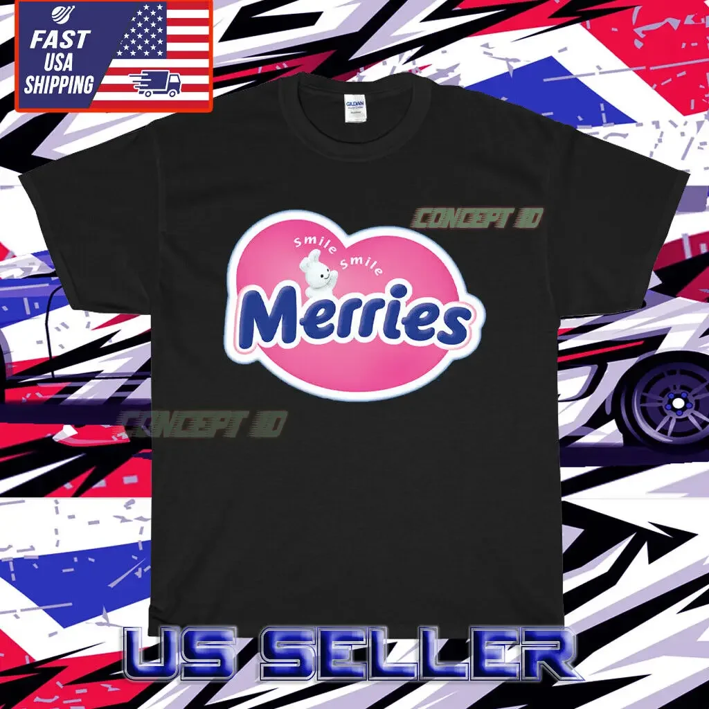 NEW SHIRT MERRIES SMILE LOGO SPORT T-SHIRT UNISEX FUNNY USA SIZE SIZE S-5XL