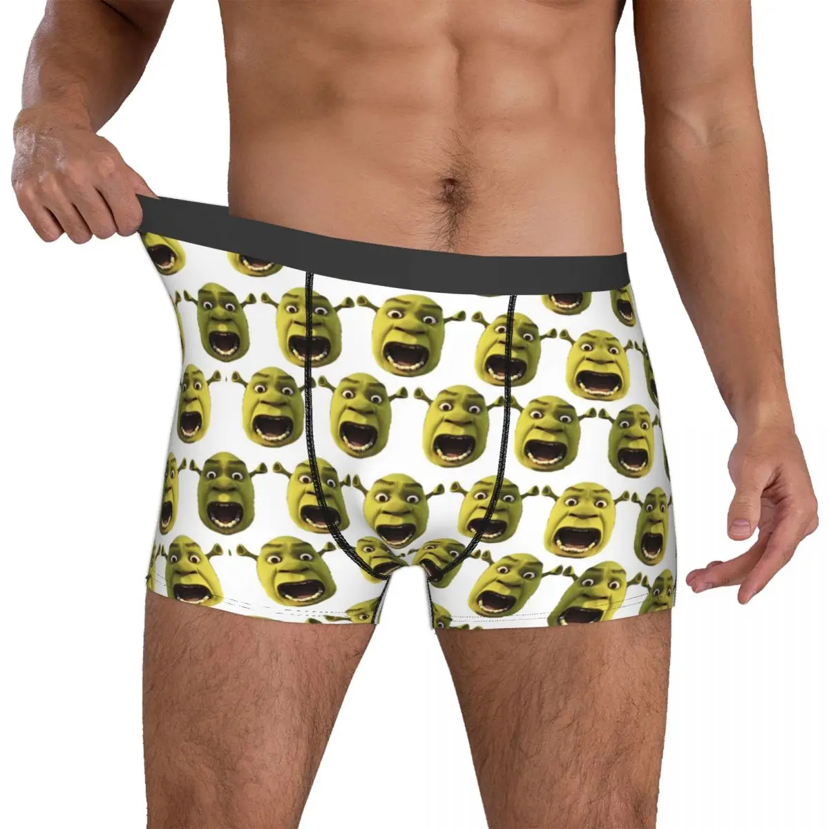 Man S-Shreks Head Boxers Cozy Underwear Underpants