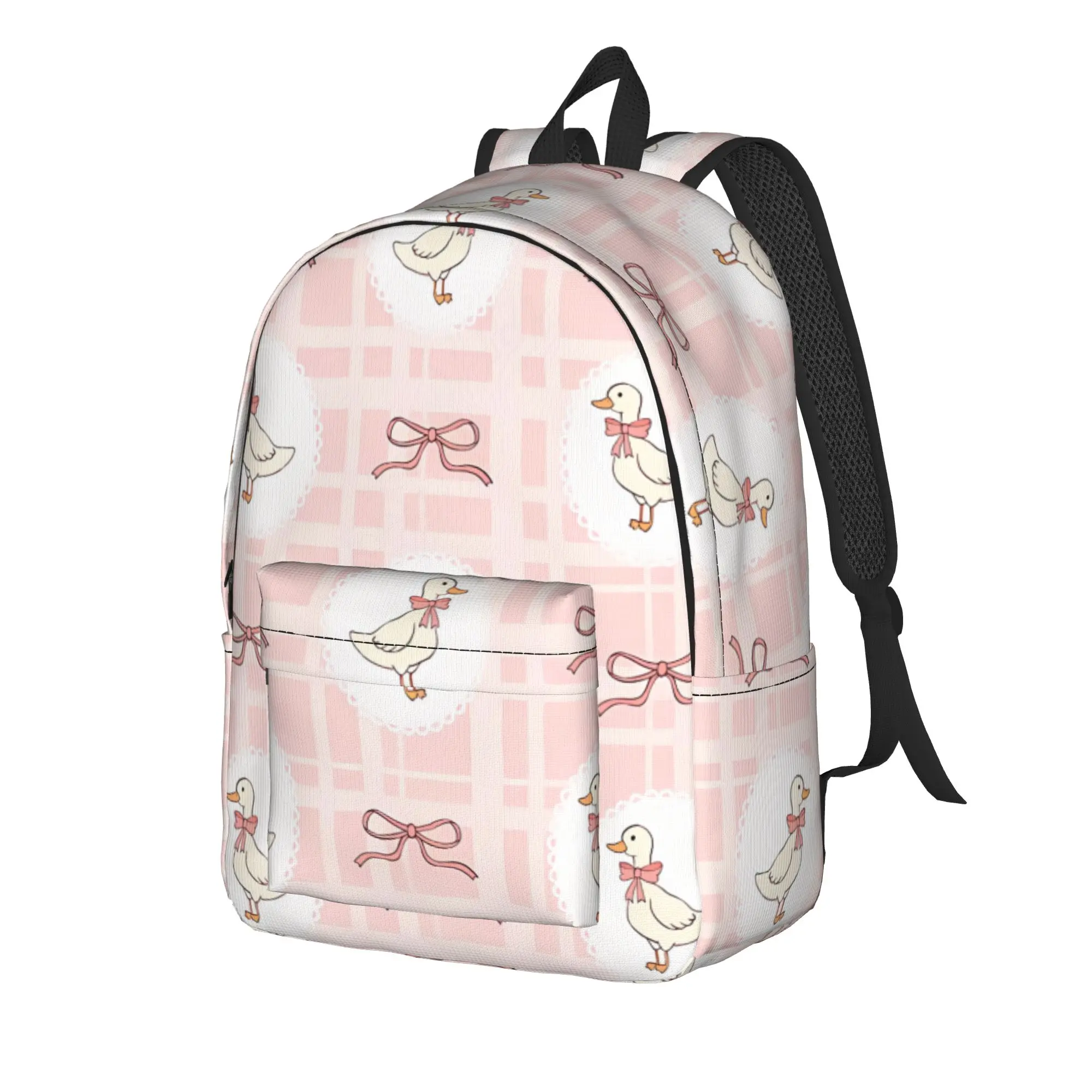 Cute Spring Cottagecore Goose Backpack  University Backpacks Unisex Custom Print School Bags Stylish Rucksack